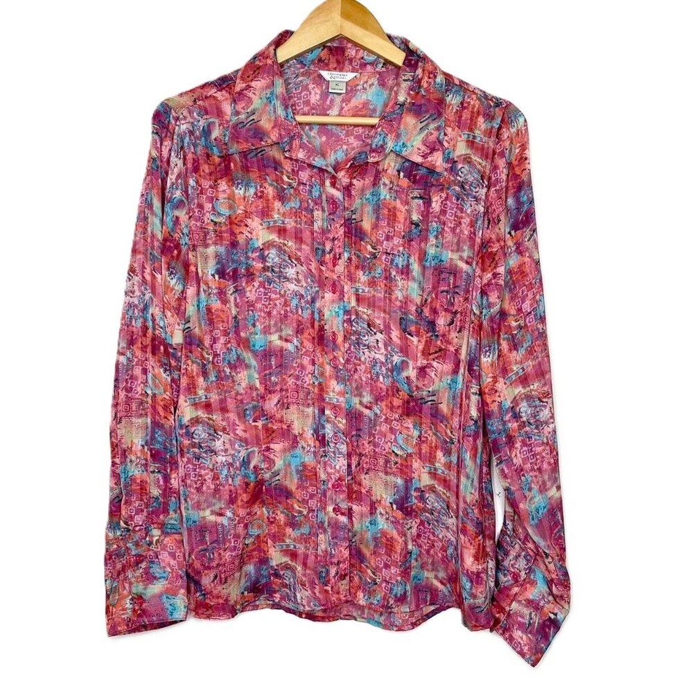 Christopher & Banks Printed Blouse